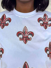 Load image into Gallery viewer, Jordan Amanda University Of Louisiana At Lafayette White Fleur De Lis Exclusive
