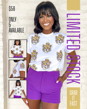 Load image into Gallery viewer, Jordan Amanda LSU Tiger Head White Exclusive