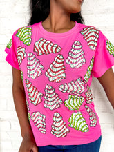 Load image into Gallery viewer, Queen Of Sparkles Pink Little Debbie Trees Tee