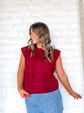 Load image into Gallery viewer, Along For The Ride Burgundy Top