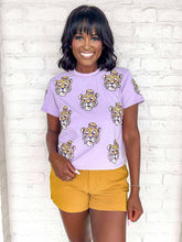 Load image into Gallery viewer, NOW IN STOCK Jordan Amanda LSU Tiger Head Purple Exclusive