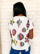 Load image into Gallery viewer, Queen Of Sparkles White Ornament Tee