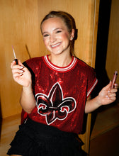 Load image into Gallery viewer, Queen Of Sparkles ULL Full Sequin Mascot Tank