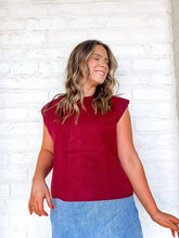 Load image into Gallery viewer, Along For The Ride Burgundy Top