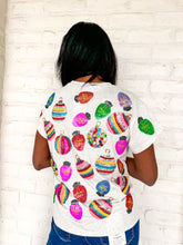Load image into Gallery viewer, Queen Of Sparkles Grey Scattered Ornaments Tee