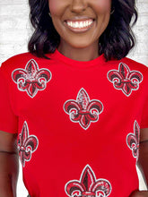 Load image into Gallery viewer, NOW IN STOCK Jordan Amanda UL Red Fleur De Lis Exclusive