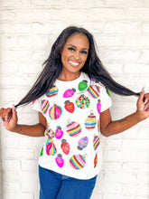 Load image into Gallery viewer, Queen Of Sparkles Grey Scattered Ornaments Tee