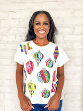 Load image into Gallery viewer, Queen Of Sparkles White Ornament Tee