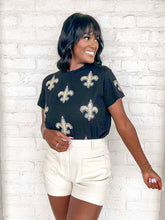 Load image into Gallery viewer, Jordan Amanda Saints Fleur De Lis Black Exclusive