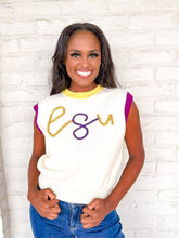 Load image into Gallery viewer, Jordan Amanda Exclusive LSU Sweater Vest