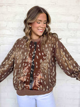 Load image into Gallery viewer, Queen Of Sparkles Brown Deer Sweatshirt