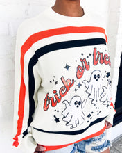 Load image into Gallery viewer, Queen Of Sparkles Trick or Treat Long Sleeve Sweater