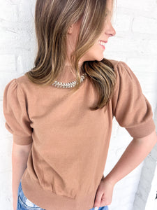 Shining Bright Taupe Top