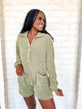 Load image into Gallery viewer, The First Step Romper Olive