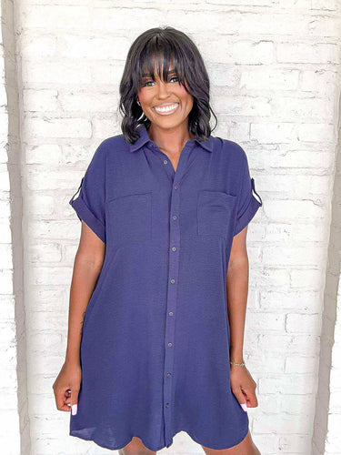 Gameday Essential Navy Dress