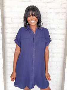 Gameday Essential Navy Dress