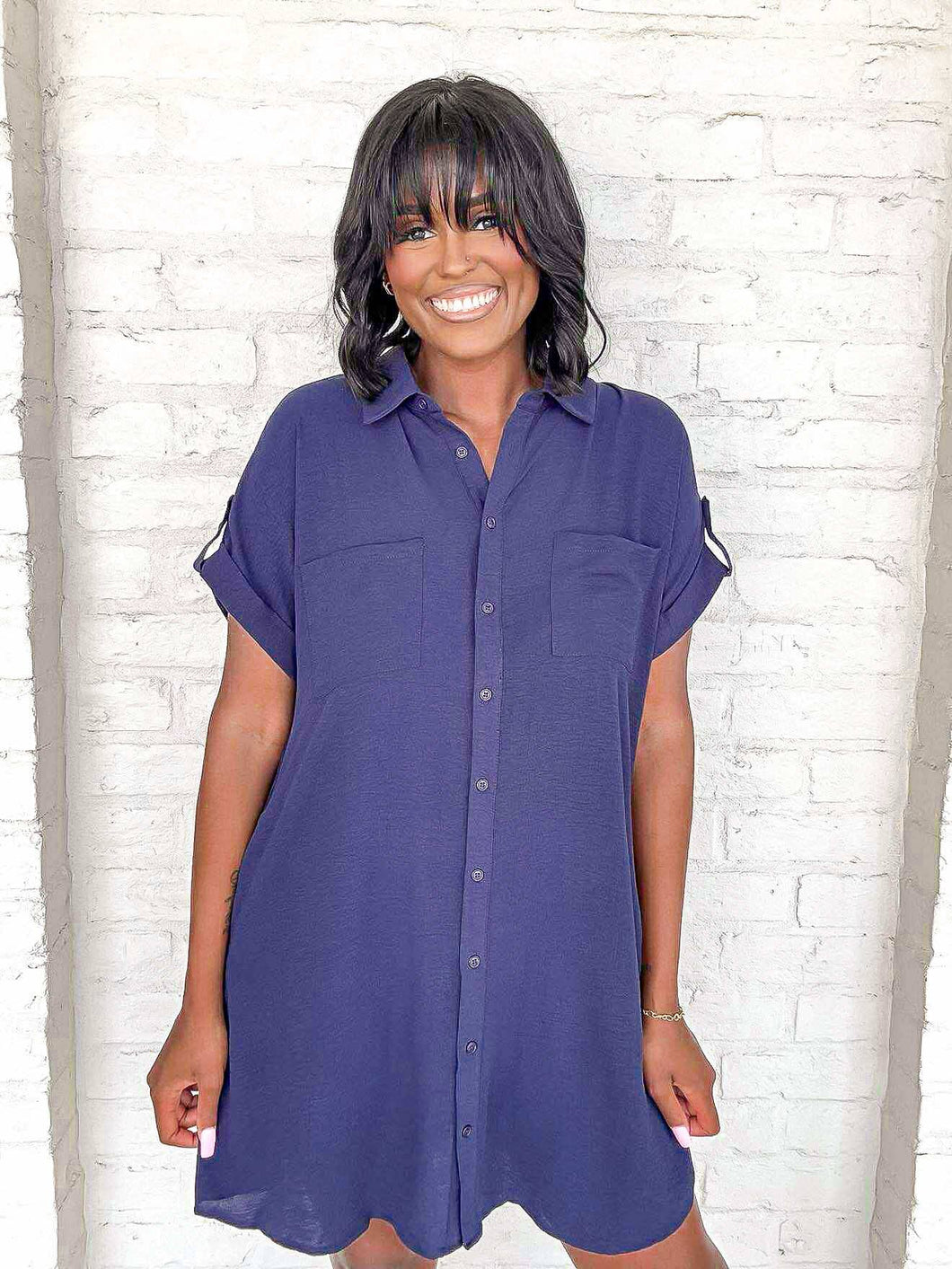 Gameday Essential Navy Dress