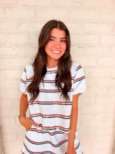 Load image into Gallery viewer, Jordan Amanda Black And Red White Stripe ***TOP***