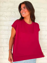 Load image into Gallery viewer, In A Daydream Cabernet Scuba Top