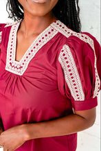 Load image into Gallery viewer, Totally Crazy Burgundy Top
