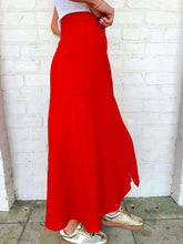 Load image into Gallery viewer, Southern Charm Red Midi Skirt