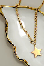 Load image into Gallery viewer, Gold Star Link Chain Necklace