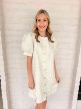 Load image into Gallery viewer, Elegant Gaze Cream Dress