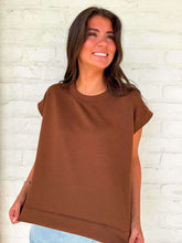 Load image into Gallery viewer, In A Daydream Brown Scuba Top
