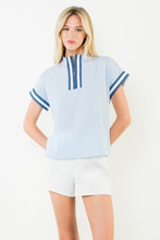 Load image into Gallery viewer, THML Counting The Days Blue Top