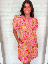 Load image into Gallery viewer, Blooming Season Pink Jacquard Dress