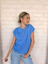 Load image into Gallery viewer, Ask Me Anything Blue Top