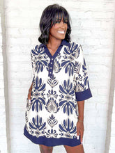 Load image into Gallery viewer, The Good Has Come Navy Dress