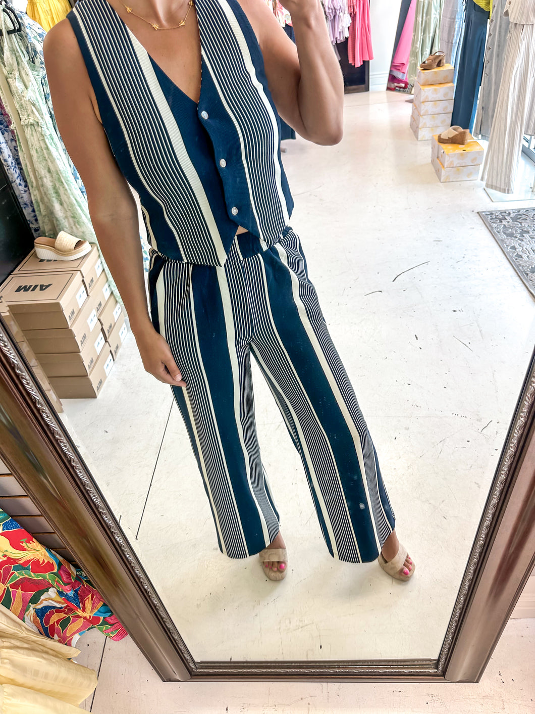 Simply Because Navy And White Set