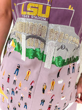 Load image into Gallery viewer, Queen Of Sparkles LSU Stadium Tailgate Tank Dress