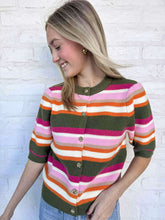 Load image into Gallery viewer, THML Striped Bell Multi Knit Top
