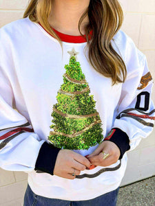 Queen Of Sparkles White Clark Griswold Jersey Sweatshirt