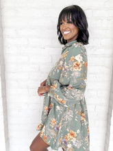 Load image into Gallery viewer, Floral Fields Green Dress
