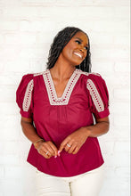 Load image into Gallery viewer, Totally Crazy Burgundy Top