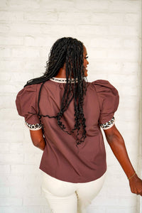 Keep The Love Brown Top