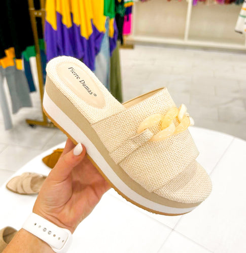 Saint Cream Platform Wedge