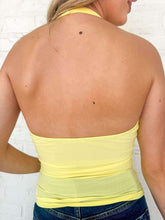 Load image into Gallery viewer, The Everything Yellow Halter Top
