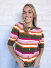 Load image into Gallery viewer, THML Striped Bell Multi Knit Top