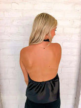 Load image into Gallery viewer, Hold Onto Memories Black Halter Top