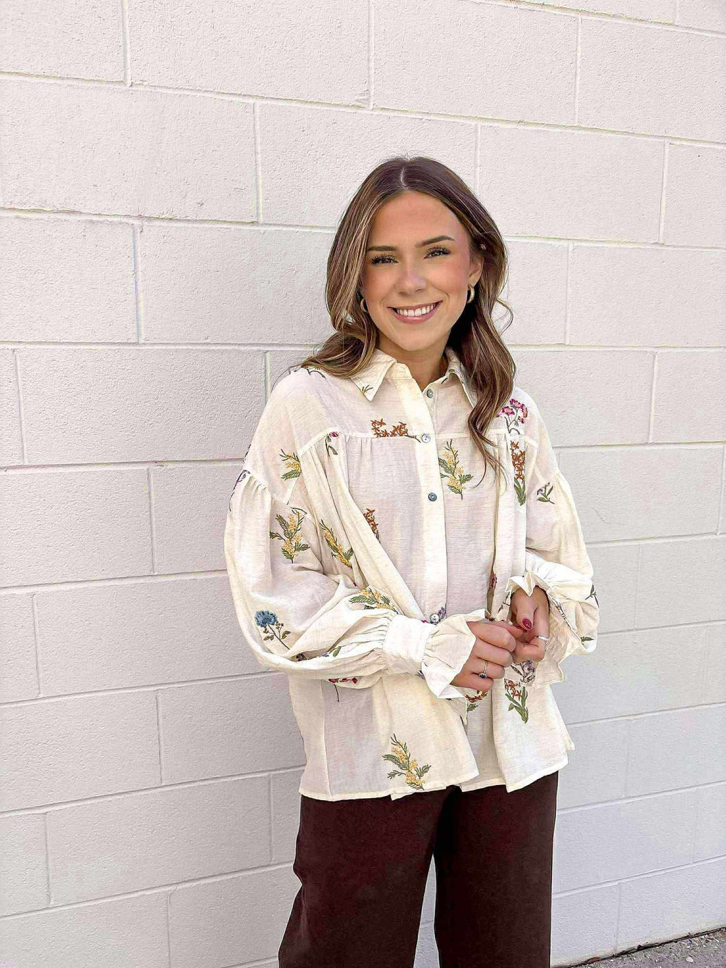 Make Your Way Ecru Top