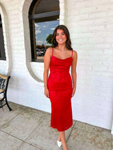 Load image into Gallery viewer, Silky Smooth Red Dress