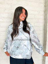 Load image into Gallery viewer, Queen Of Sparkles Camo Grey Rhinestone Mock Sweatshirt