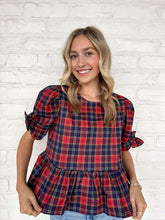 Load image into Gallery viewer, Fill Your Hearts Plaid Top