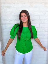 Load image into Gallery viewer, Stay Tuned Green Top