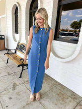 Load image into Gallery viewer, Get To Business Blue Dress