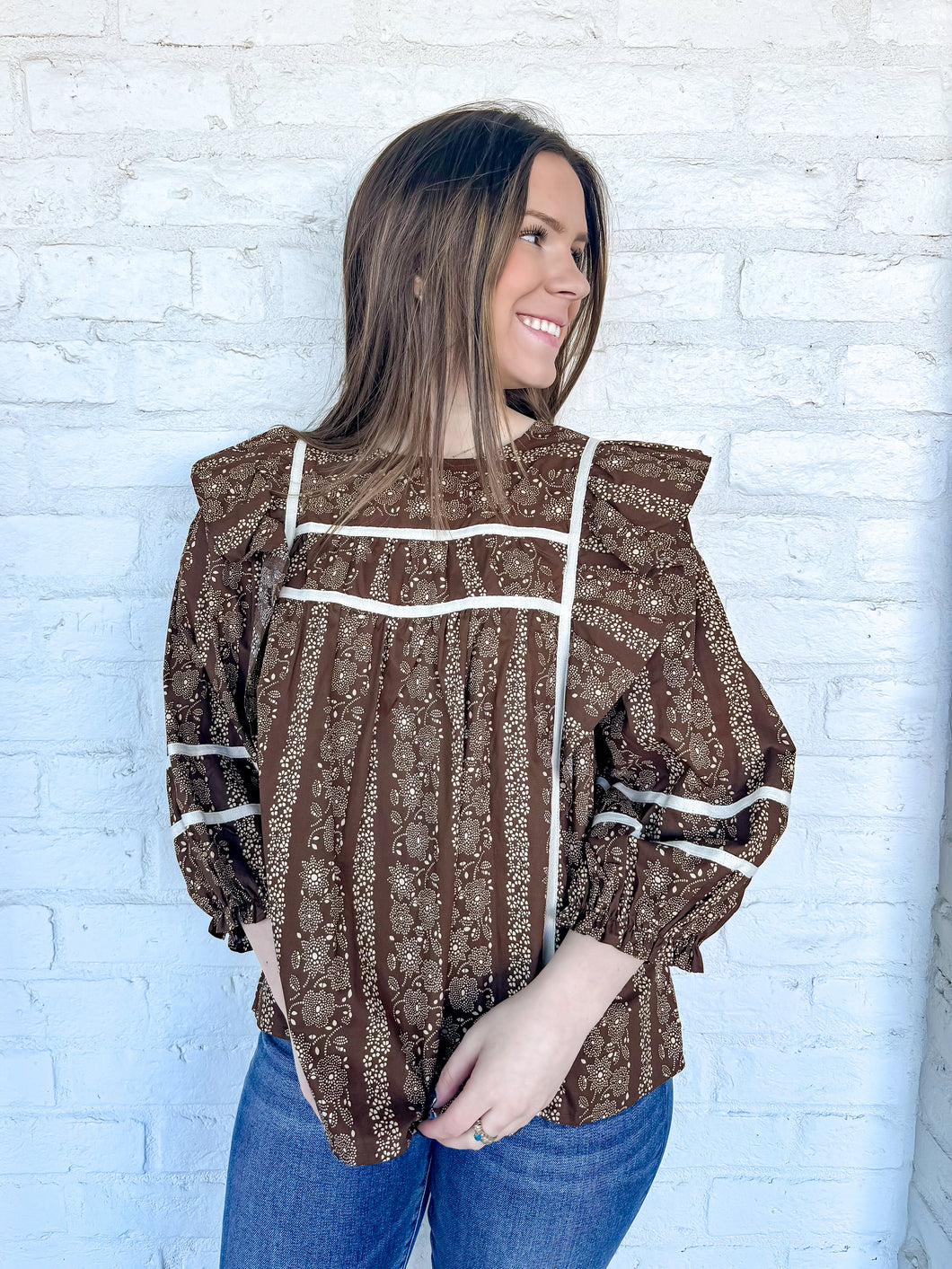 Strike With Confidence Brown Top